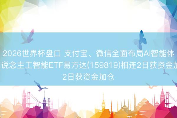 2026世界杯盘口 支付宝、微信全面布局AI智能体， 东说念主工智能ETF易方达(159819)相连2日获资金加仓
